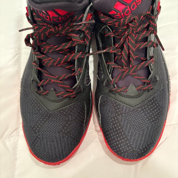 ADIDAS DAMIAN LILLARD 2 Black Red F37124 Men's Size 8.5 - Picture 10 of 12